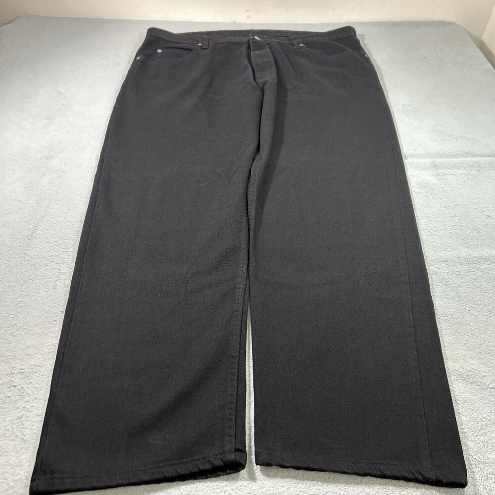 Y2k 2000s Wrangler Beyond Baggy Jeans 40x30 Black Loose Hamilton Wide Relaxed